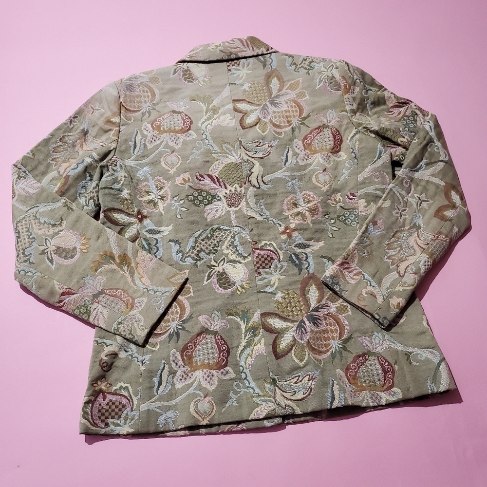 Vintage 1990s 90s Tapastery Jacobean Blazer - Picture 3 of 3